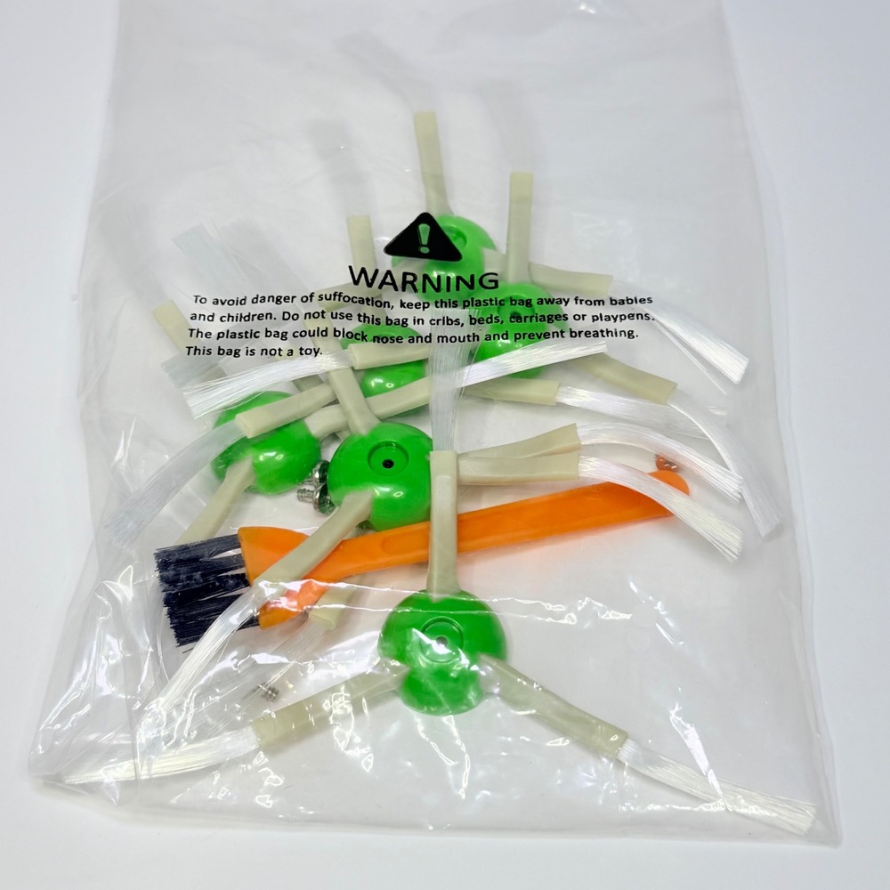 6pc Side Brush Replacement Kit for iRobot‎ i3 Vacuum Green with Screws Roomba